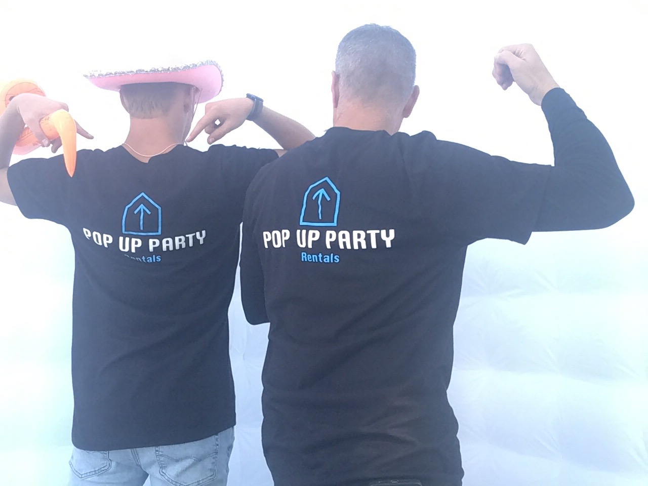 pop up party rentals t shirts